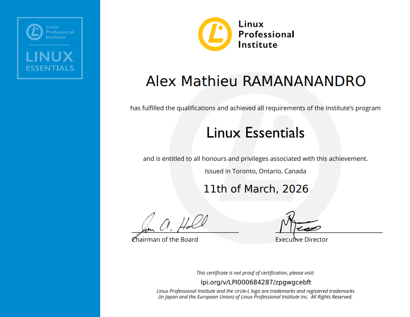 Linux Professional Institute — Linux Essentials